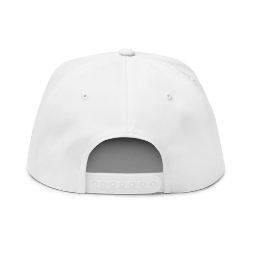 Tech-X Embroidered Flat Bill Cap – Retro Futuristic Logo Snapback